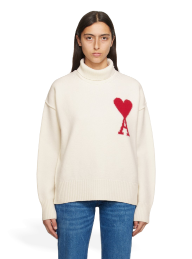Sweater AMI Sweater Hvid | BFUKS406.018