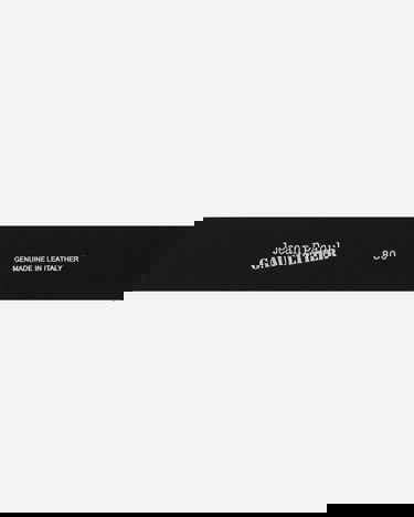 Bælter Jean Paul Gaultier Leather Belt With Metal Logo Sort | 25-33-F-CE018-L029 00, 5