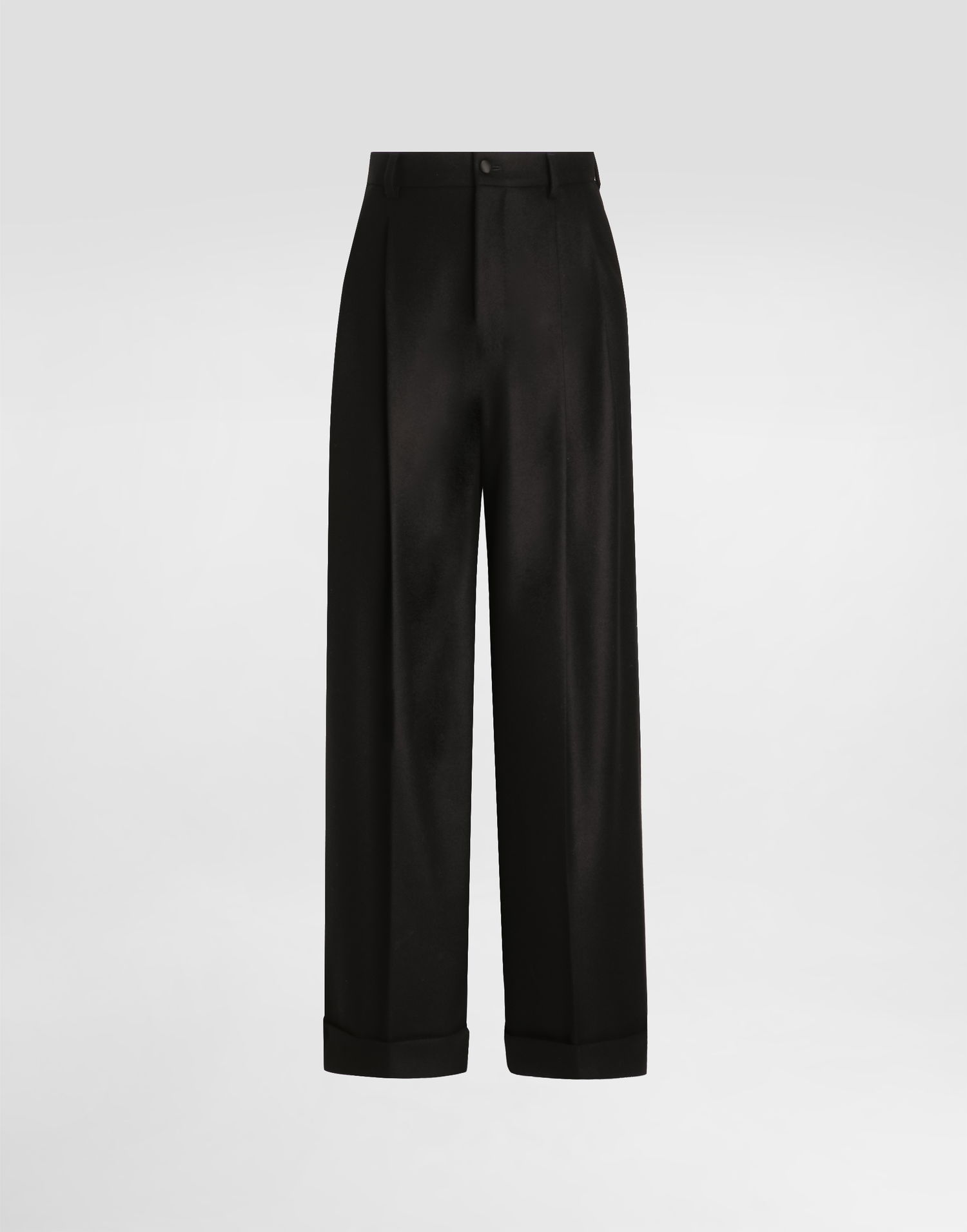 Bukser Dolce & Gabbana Dolce & Gabbana Wool Cropped Trousers Sort | GP168THU2A8N0000, 0