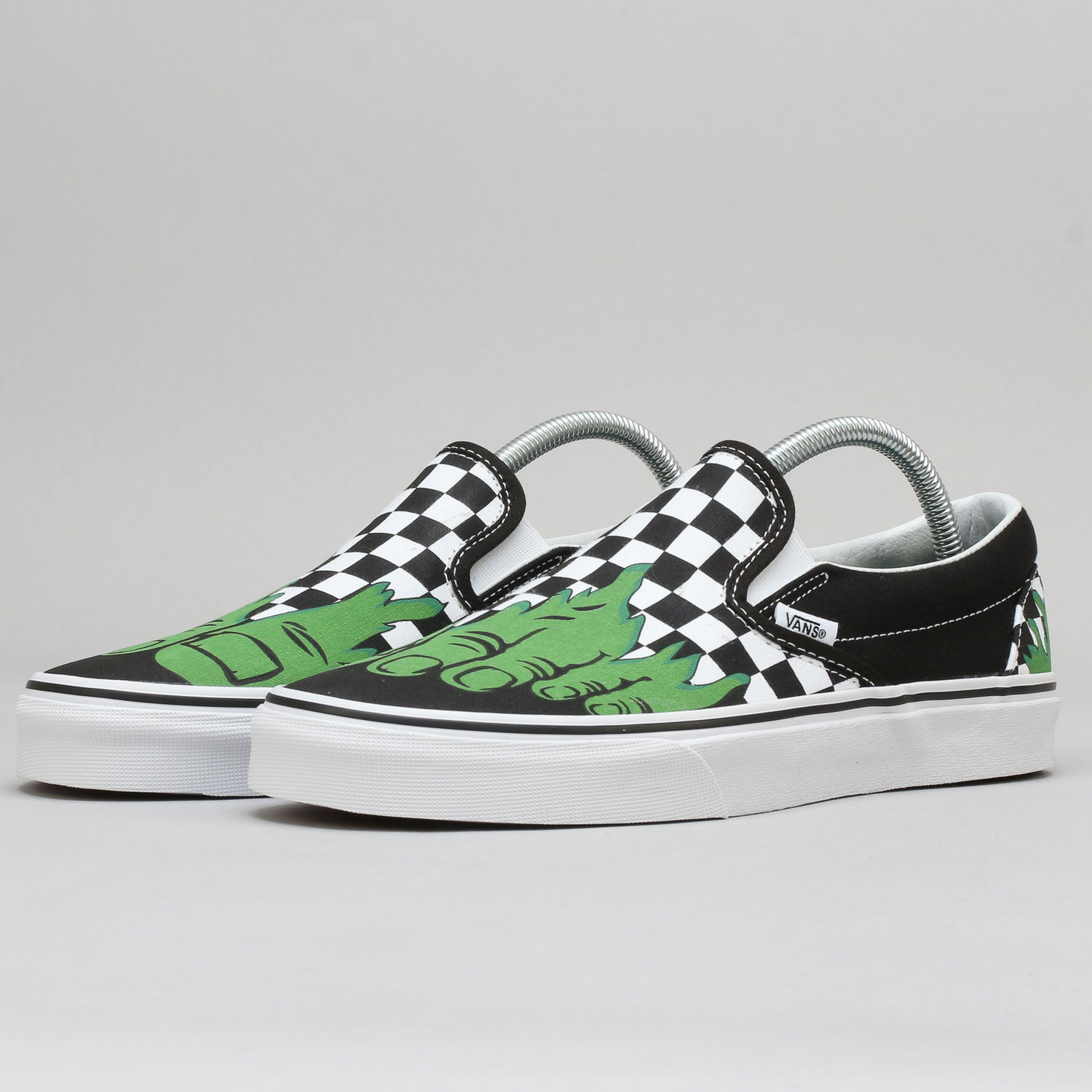 Sneakers og sko Vans Classic Slip-On Marvel hulk / Checkerboard Sort | VA38F7U44, 0