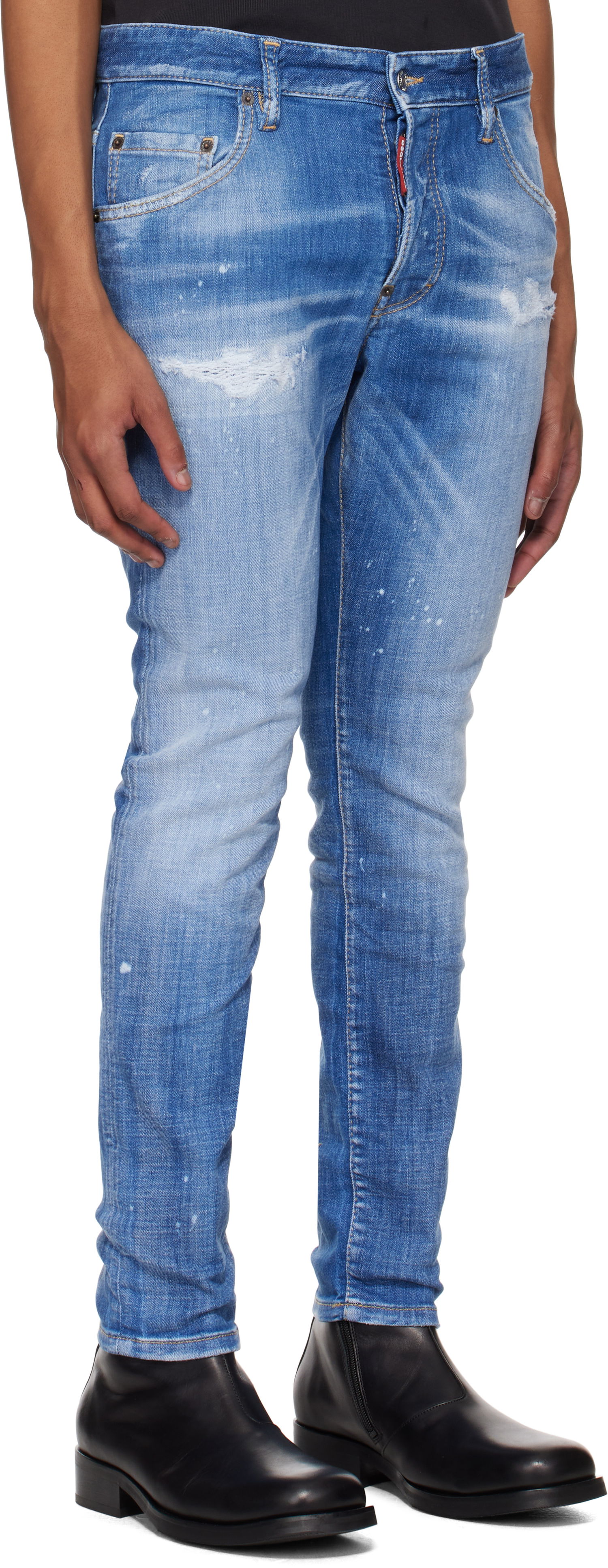 Jeans DSQUARED2 Dsquared2 Skater Jeans Blå | S74LB1675_S30872, 1