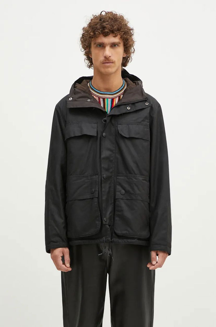 Parka Barbour Durham Wax Jacket Sort | MWX2332