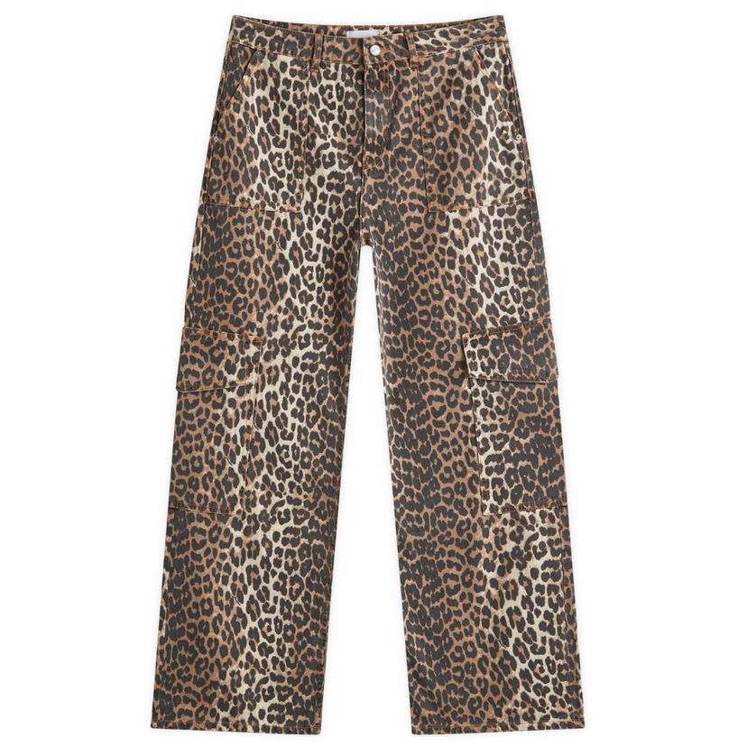 Jeans GANNI Printed Denim Agni Jeans Brun | J1676