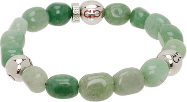 Armbånd FERRAGAMO Salvatore Ferragamo Baroque Green Aventurine Bead Bracelet Grøn | 785669, 1