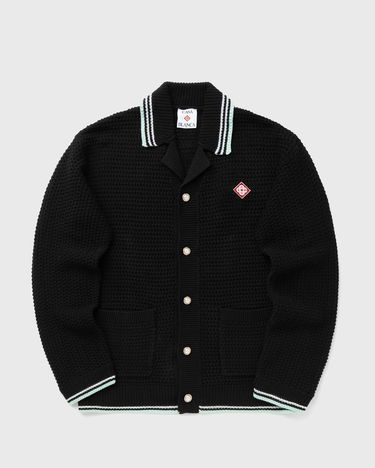 Sweater Casablanca Crochet Knit Cardigan Sort | M-AW25-KW-1160-01, 2