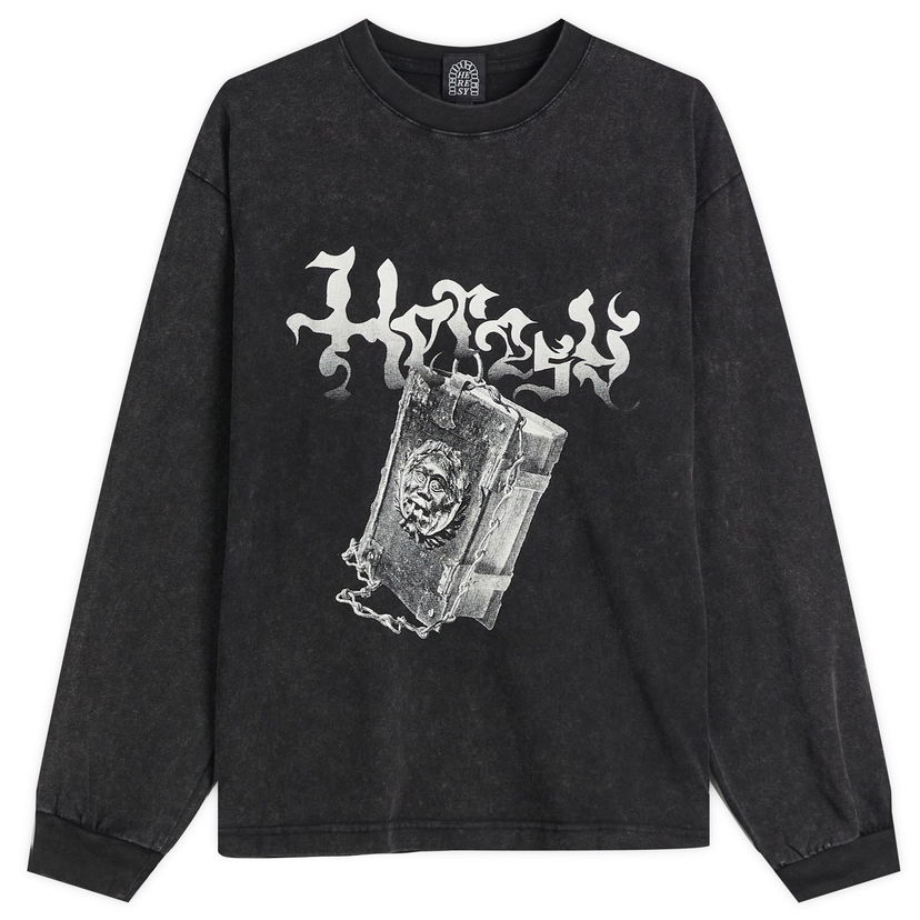 T-shirt Heresy Heresy Tome Graphic Longsleeve T-Shirt Sort | HSS25-T09A