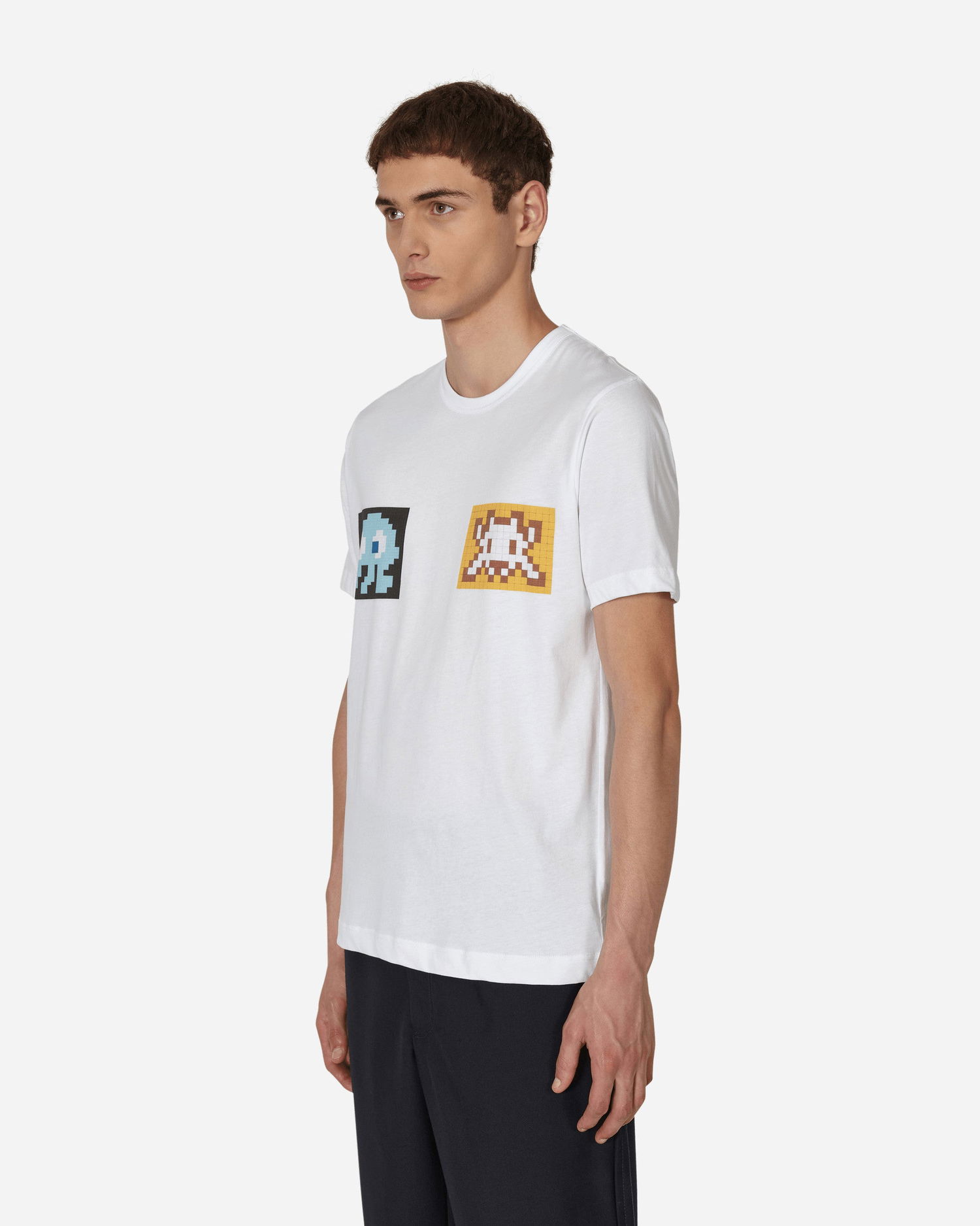 T-shirt Comme des Garçons Invader A-3 T-Shirt Hvid | FJ-T001-W22 2, 1