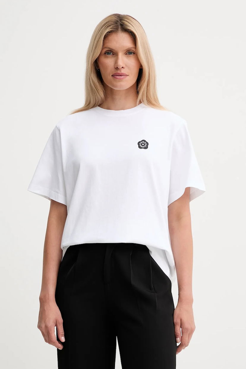 T-shirt KENZO Kenzo Cotton Boke Flower T-Shirt Hvid | FF52TS5524SO
