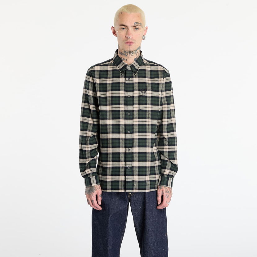 Skjorte Fred Perry Brushed Twill Tartan Shirt Flerfarvet | M1754 X89