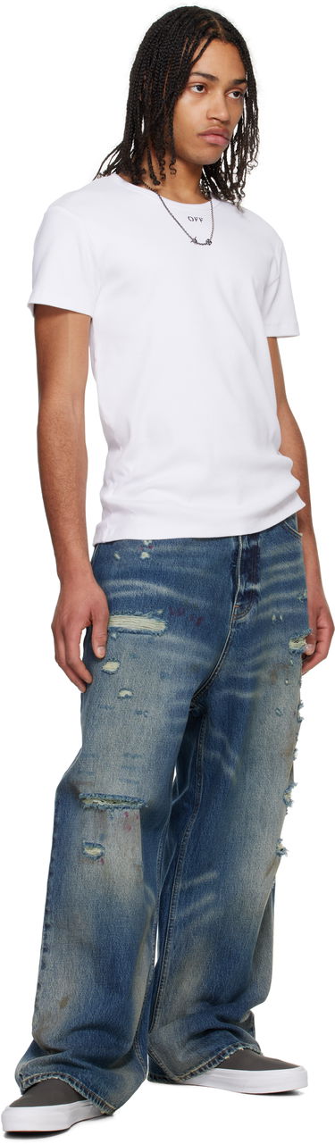 T-shirt Off-White Off-White Stamp Rib T-Shirt Hvid | OMUY007C99JER0010110, 3