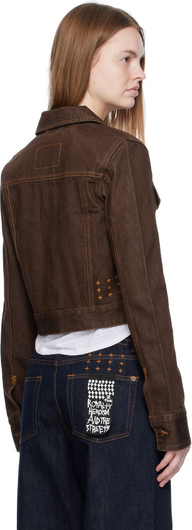 Jakke Ksubi Ksubi Slim Denim Trucker Jacket Brun | WFA25JK012, 2
