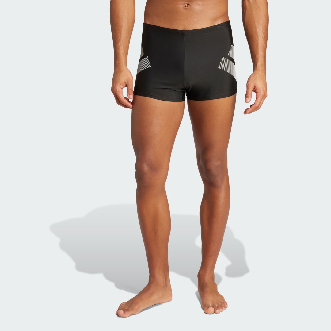 Badetøj adidas Performance Big Bars Swim Trunks Sort | JL5990, 0