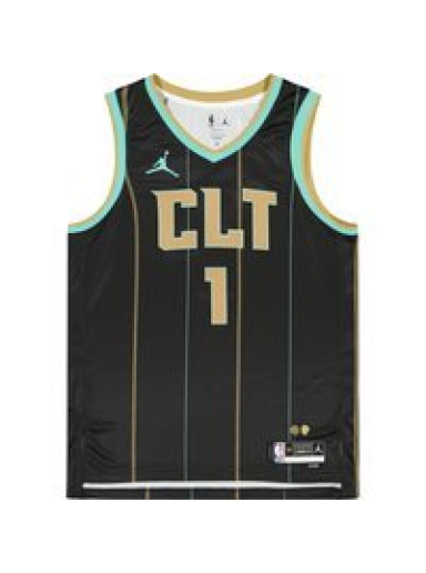 Jersey Jordan NBA Lamelo Ball Charlotte Hornets City Edition Swingman Jersey Sort | DO9587-011