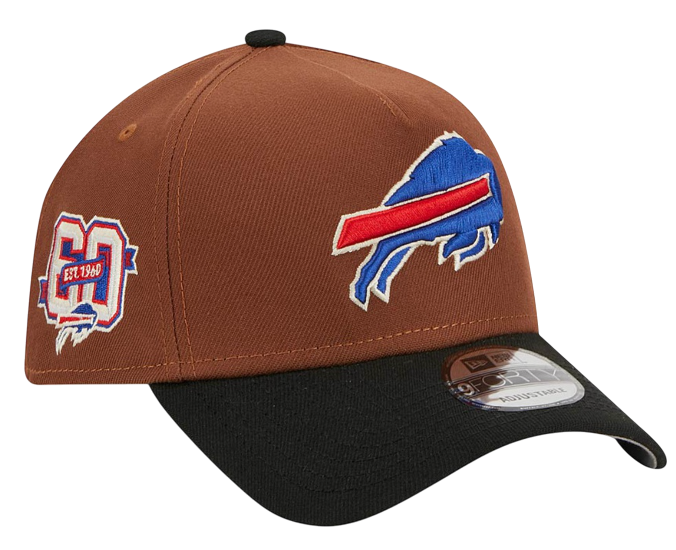 Kasket New Era Buffalo Bills Harvest 9Forty Adjustable Cap Brun | 60426660-60426660, 1