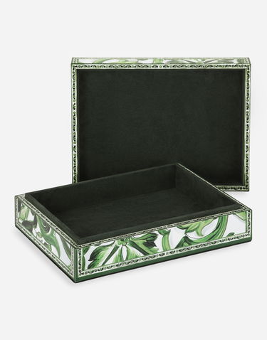 Home decor Dolce & Gabbana Dolce & Gabbana Large Majolica Print Decorative Plexiglass Box Grøn | TCC201TCAMYUV008, 3