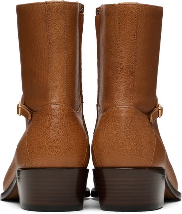 Skopleje Valentino Valentino Garavani Pat Ankle Boots Brun | 6Y2S0J27DQX, 1
