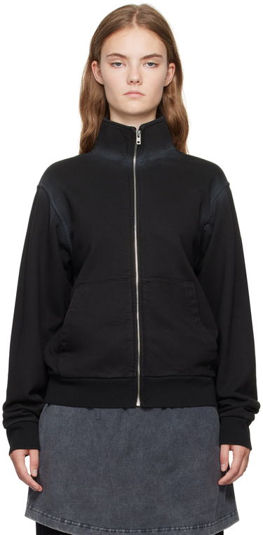 Sweatshirt We11done Embroidered-Logo Track Jacket Sort | WD-TJ2-24-815-U-BK, 0