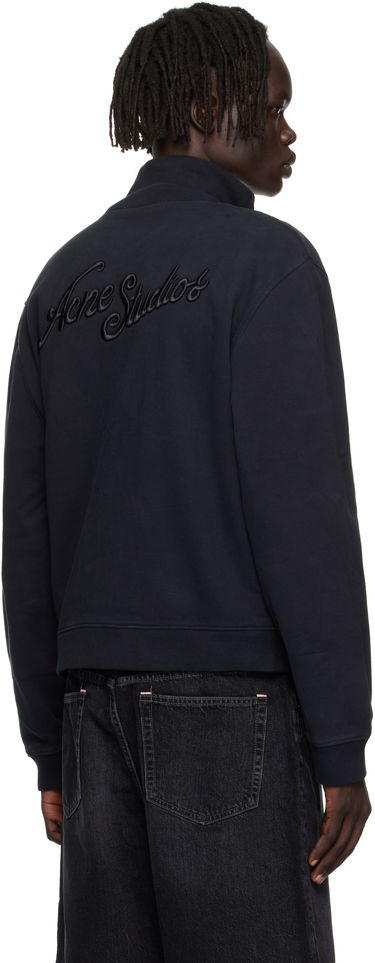 Sweatshirt Acne Studios Acne Studios Zip-Up Sweatshirt Sort | CI0200-, 2