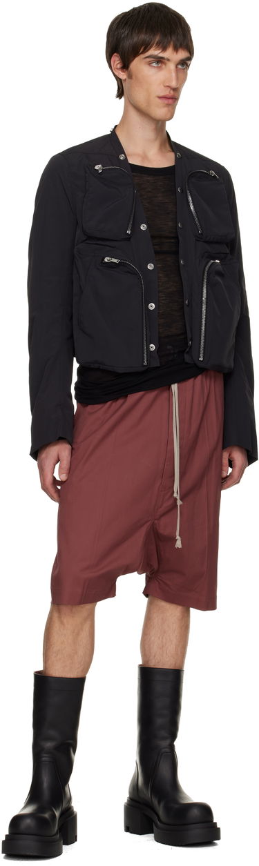 Bomberjakke Rick Owens Cargo Bomber Jacket Sort | RU02E1762 MT, 3