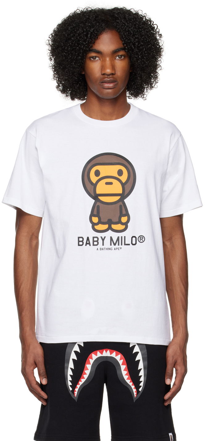 T-shirt BAPE Baby Milo T-Shirt Hvid | 002TEI801001M, 0