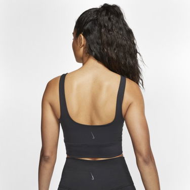 Crop top Nike Yoga Luxe Infinalon Crop Top Sort | CV0576-010, 1