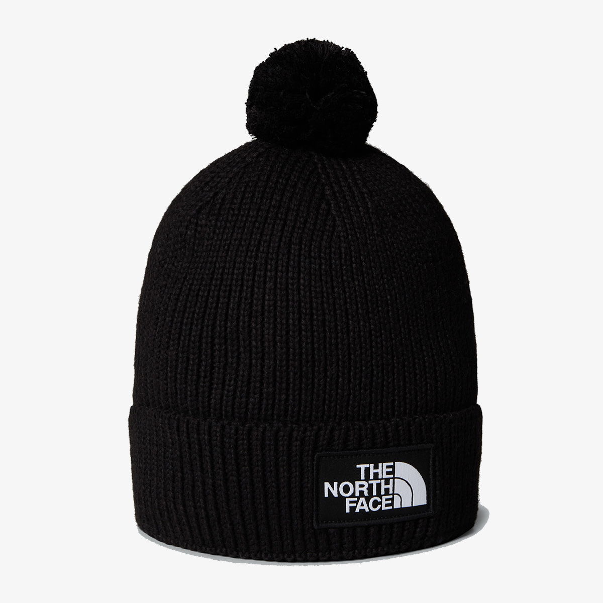 Beanie The North Face The North Face Logo Box Pom Beanie Sort | NF0A8CHFJK31, 1