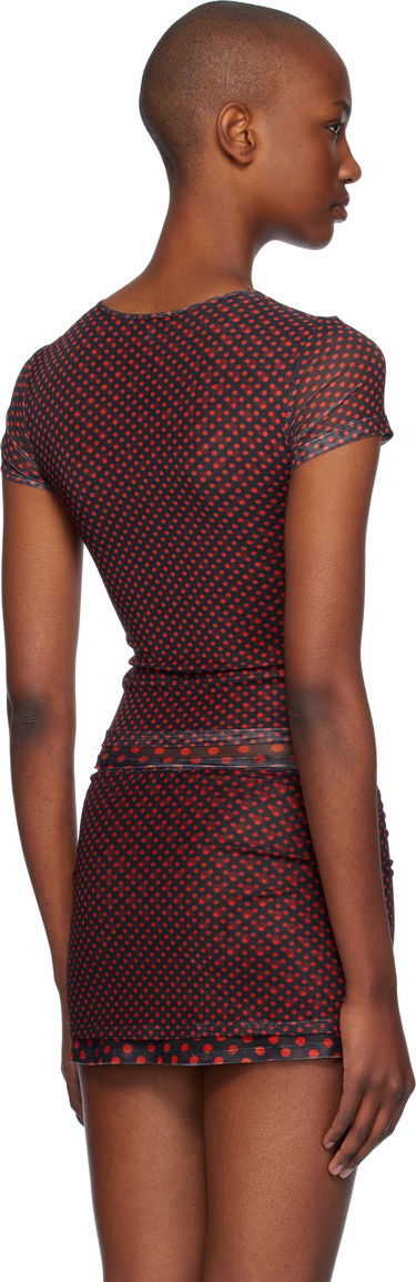 Nederdel Miaou Miaou Mini Polka Dot T-Shirt Rød | 7184PM2BPD, 2