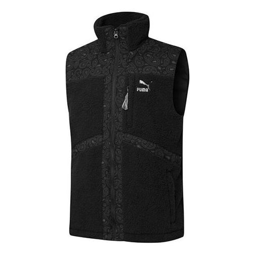 Vest Puma Paisley Woven Sherpa Vest Sort | 534977-01