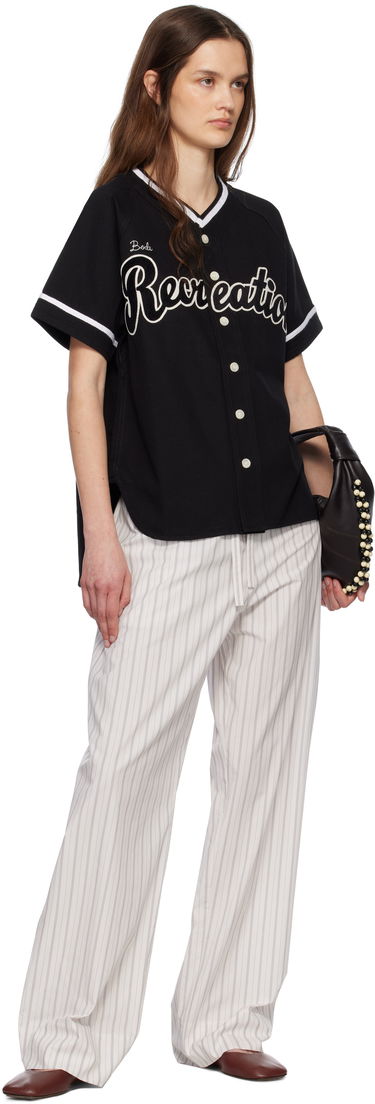 Jersey Bode Bode Recreation Baseball Jersey Shirt Sort | MRS25SH040, 3