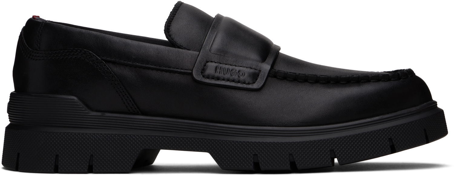 Sneakers og sko BOSS Hugo Double Stitching Loafers Sort | 50536158, 0