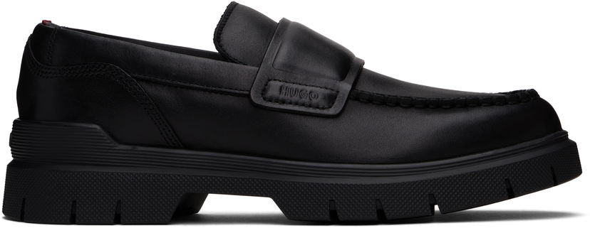 Sneakers og sko BOSS Hugo Double Stitching Loafers Sort | 50536158