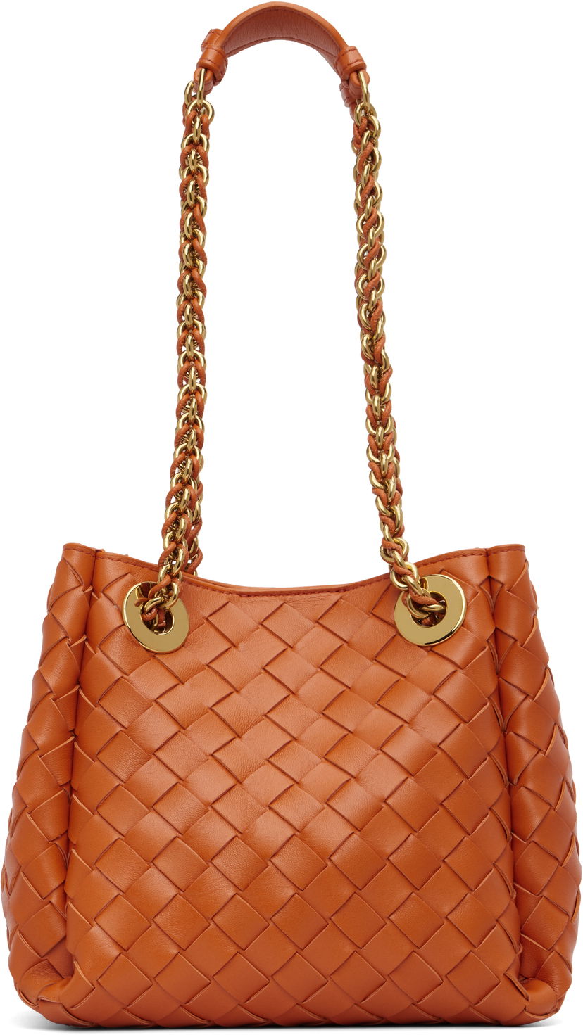 Håndtaske Bottega Veneta Bottega Veneta Small Parachute Chain Bag Orange | 817175 V4SC5
