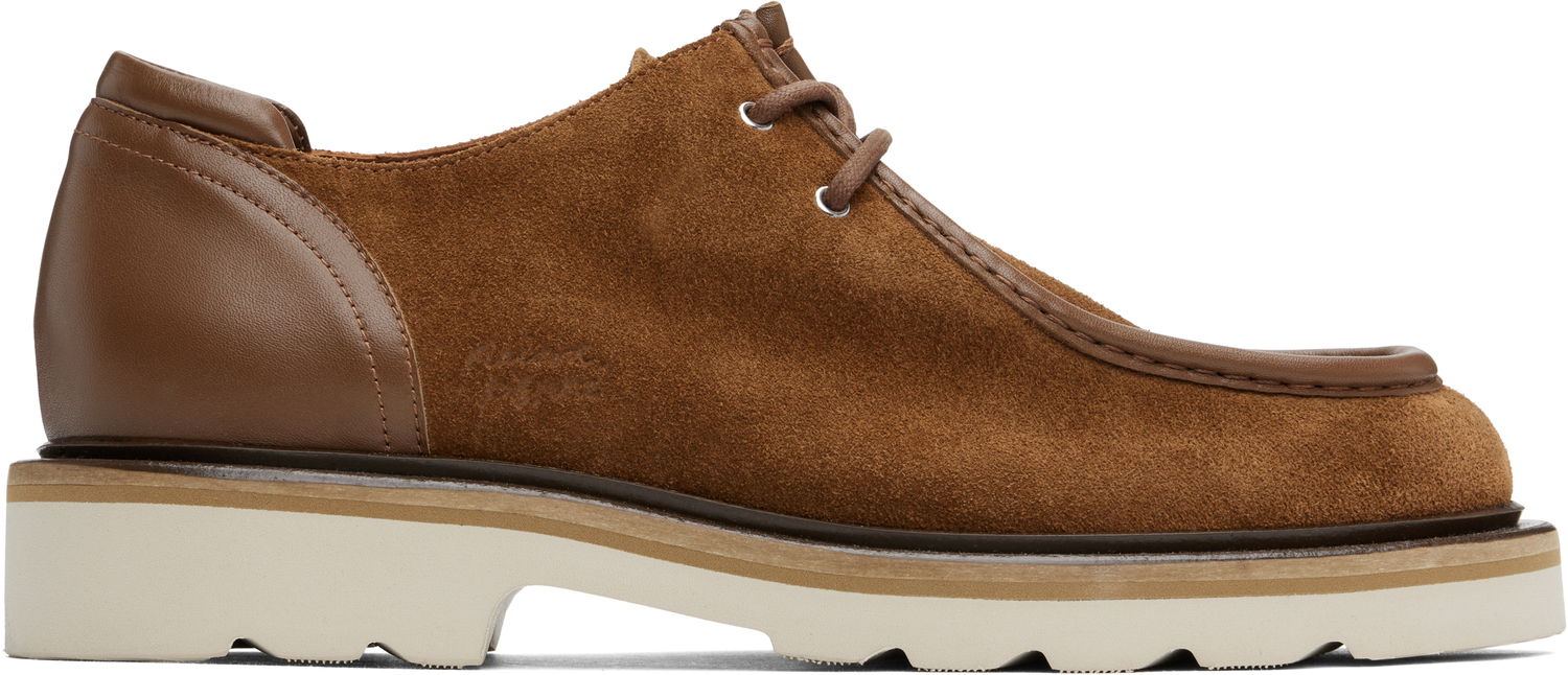 Sneakers og sko MAISON KITSUNÉ Suede Leather Derbys Brun | MM04302LS0001, 0