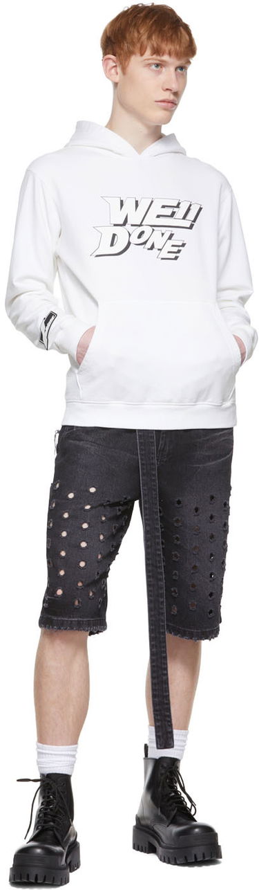Sweatshirt We11done We11done Hoodie Hvid | WD-TH1-22-622-U-WH, 3
