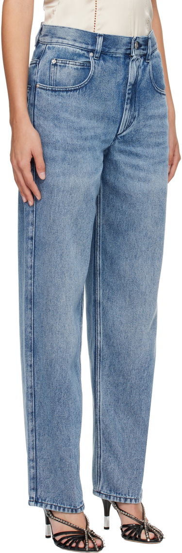 Jeans ISABEL MARANT Jenny High-Waisted Straight-Leg Jeans Sort | PA0590FA-B1H07I, 4