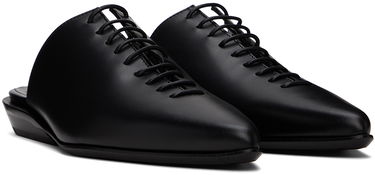 Tøj Ann Demeulemeester Ann Demeulemeester River Lace-Up Mules Sort | 2401-W-F22-LT011-099, 3