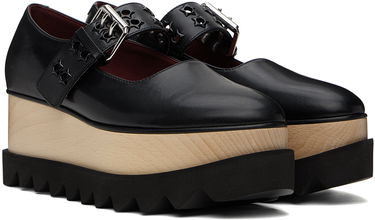 Sneakers og sko Stella McCartney Elyse Star-Studded Platform Loafers Sort | 810423AP0250, 3