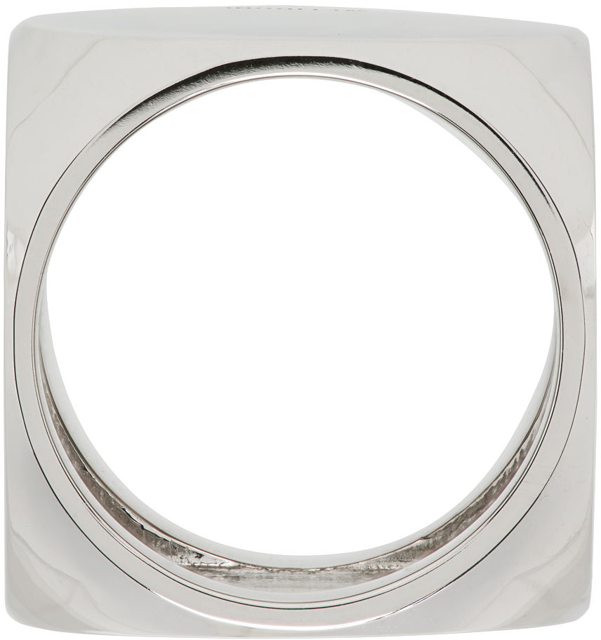 Ring We11done We11done Logo Dice Ring Metalisk | WD-AJ1-22-704-U-BK, 1