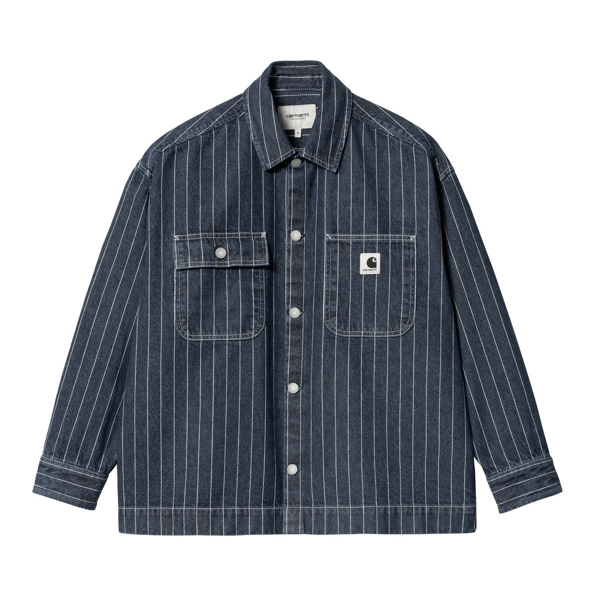 Skjorte Carhartt WIP Orlean Shirt Mørkeblå | I033014_1XY_06, 0