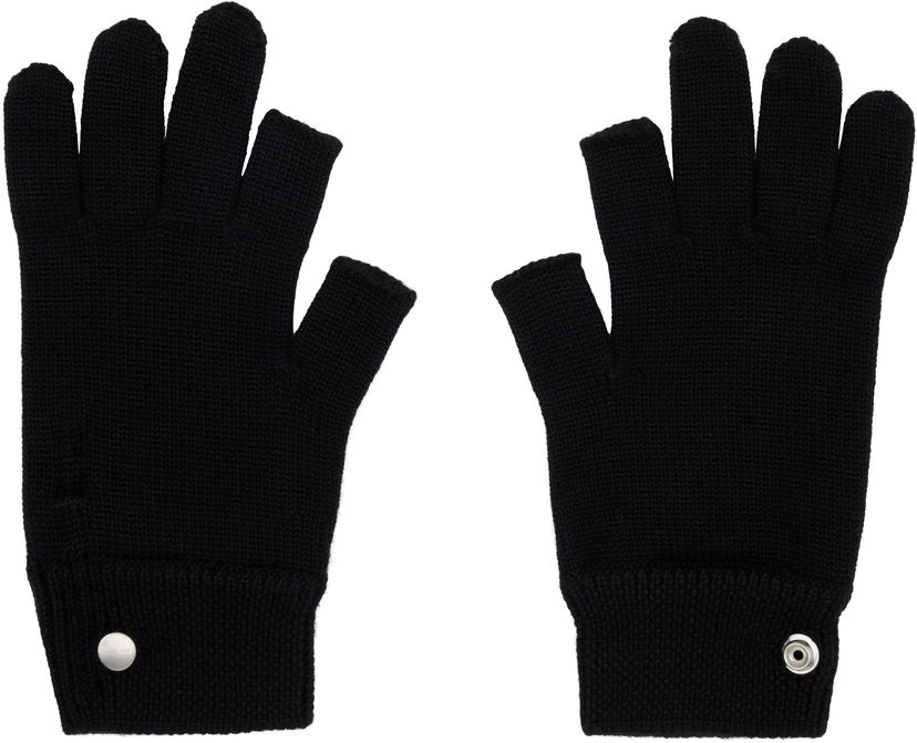 Handsker Rick Owens Rick Owens Concordians Touchscreen Gloves Sort | RU02E1492 WS