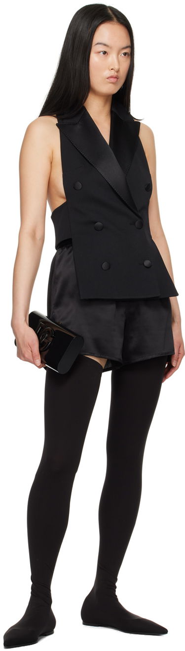 Sneakers og sko Dolce & Gabbana Stretch Jersey Thigh-High Flats Sort | CU1115 AV590, 4