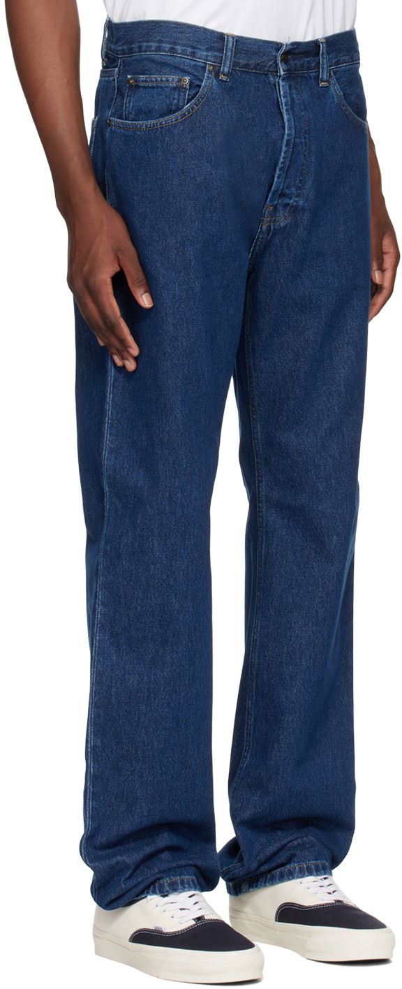 Jeans Carhartt WIP Nolan Straight-Leg Jeans Mørkeblå | I033006, 1