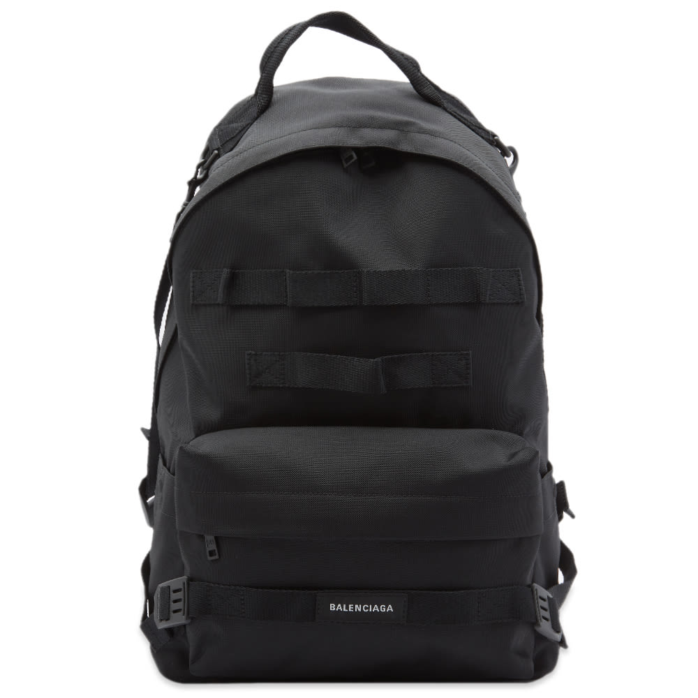 Rygsæk Balenciaga Army Backpack Sort | 644033-2BKOI-1000, 0