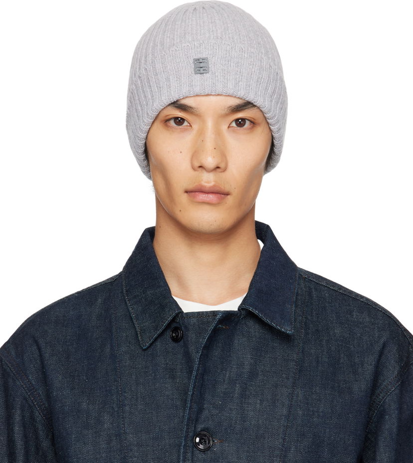 Beanie Givenchy Givenchy Ribbed Beanie Grå | 710003976002-U7933