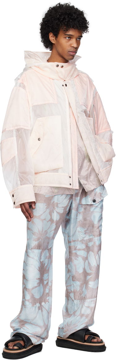 Vindjakke Dries Van Noten Dries Van Noten Satin Hooded Jacket Lyserød | 251-020519-1256, 3