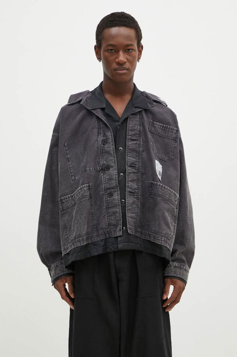 Jakke Maison MIHARA YASUHIRO Maison MIHARA YASUHIRO Double Layered Longsleeve Shirt Sort | J13SH184