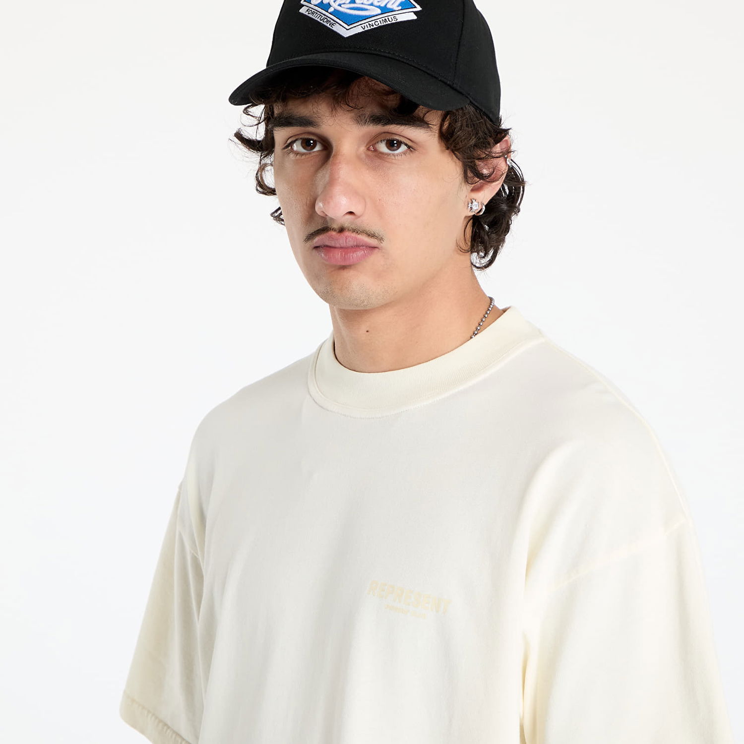 T-shirt Represent Clo Represent Owners Club T-Shirt Buttercream S Hvid | OCM41114-30, 1