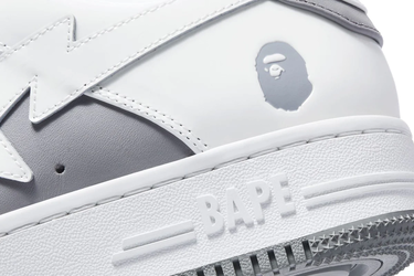 Sneakers og sko BAPE Bape Sta #6 M2 Grey/White Hvid | 0ZXSHM191328M-GRY, 3