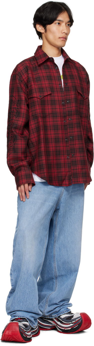 Jeans VETEMENTS Vetements Anarchy Reworked Jeans Blå | UH76DP120LB1, 3