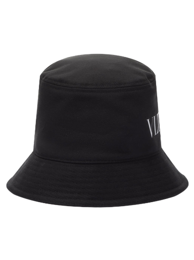 Hat Valentino VLTN Logo Bucket Hat Sort | XY0HGA11UXI-0NI
